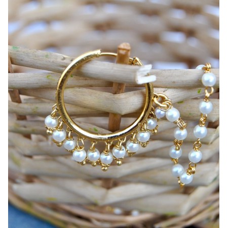 Pearl Bali  Nose Ring 